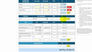 Free payroll tax paycheck calculator [upl. by Tahpos]