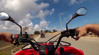 Malta 2017  26th September  Gozo Quad Bike  Ride 1 Base to Ramla Bay [upl. by Attenauqa]