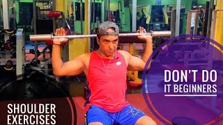 Dont do it beginners  Beginners shoulder workout  Avoid this for safety  fazle khoda Biddutt [upl. by Leidba]