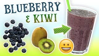 Blueberry Kiwi Smoothie Weight Loss Smoothie Recipe [upl. by Reiser286]