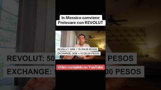 In messico conviene prelevare contante in pesosmexicanos con la carta revolut viaggioinmessico [upl. by Assirahs135]