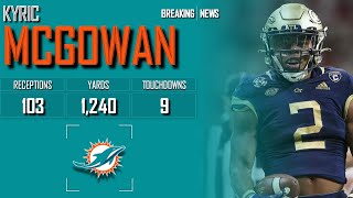 MIAMI DOLPHINS Kyric McGowan á´´á´° [upl. by Helbonnas]