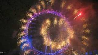 NYE London 20092010  London Eye NEW YEARS EVE Neujahr  Part II [upl. by Sabine283]