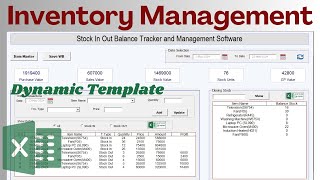 Inventory Management Template in Excel VBA  Free Download [upl. by Minne395]