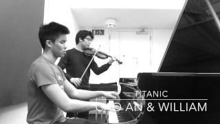 Titanic Theme Song piano amp violin duet [upl. by Akiria]