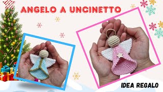 Angelo a uncinetto di Natale idea regalo [upl. by Amikat122]