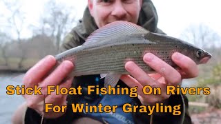 Stick float fishing on rivers for Grayling The Lady of the stream [upl. by Asserrac]