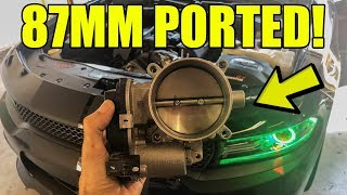 87MM CNC Ported Throttle Body First Looks  Install [upl. by Nodrog]