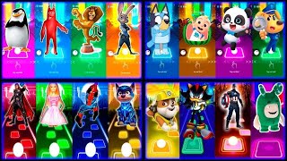 Tiles Hop EDM Rush Megamix Bluey 🔴 Cocomelon 🔴 Babybus 🔴 Sheriff Labrador 🔴 Paw Patrol 🔴 Madagaskar [upl. by Nadean]