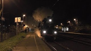 03 1010 in Biederitz  Dampflok in der Nacht [upl. by Kcir414]