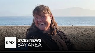 Pacifica woman becomes first to swim to Farallon Islands from Golden Gate Bridge [upl. by Wilone810]