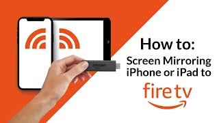 Screen Mirroring iPhone or iPad to Fire TV [upl. by Anavoig211]