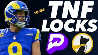 PRIZEPICKS NFL THURSDAY NIGHT 102424  FREE PICKS 45 UNIT RUN BEST PLAYER PROPS  WEEK 7 [upl. by Nariko]