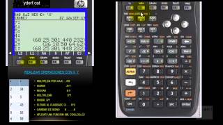 HP50g Operaciones rapidas con un conjunto de datos listas [upl. by Selway]