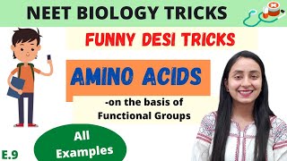 Amino Acids Easy Tricks  Part2  NEET BIOLOGY [upl. by Orual]