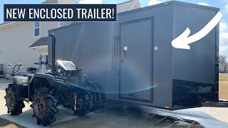 I BOUGHT A NEW ENCLOSED TRAILER [upl. by Aihcrop]