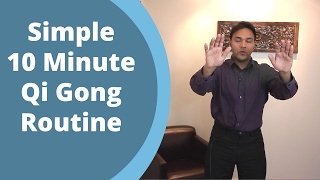 Simple Qigong Routine  Easy Home 10 Minute Practice for balancing Qi with Jeffrey Chand [upl. by Assilak]