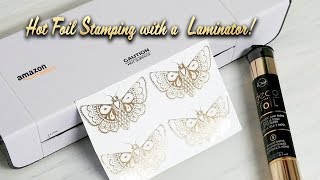 EASY Diy Hot Foil Stamping with a Laminator and Laser Printer [upl. by Caves]