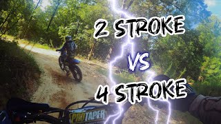 2 Stroke vs 4 Stroke TheMastersMotoplex yamaha yz250 trailriders fun [upl. by Publius]