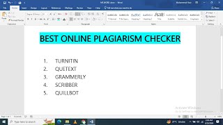 Best online plagiarism checker tools [upl. by Malcom298]