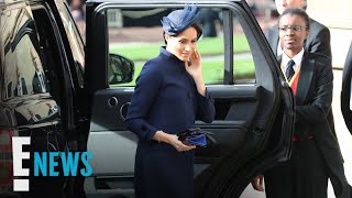 How Meghan Markle Hid Her Royal Baby Bump  E News [upl. by Brigg]