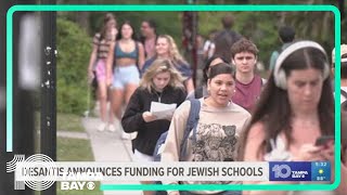 Gov DeSantis announces new funding for Jewish schools [upl. by Kimble]