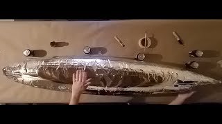 How to make a Blimp Envelope from Emergency Blanket Mylar [upl. by Stanley89]