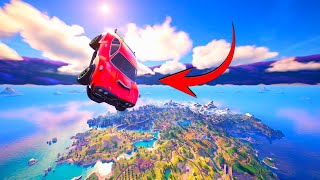 NEW CAR LAUNCH GLITCH IN FORTNITE CHAPTER 5  HOW TO LAUNCH CARS ACROSS THE MAP fortnite gaming [upl. by Nilya]