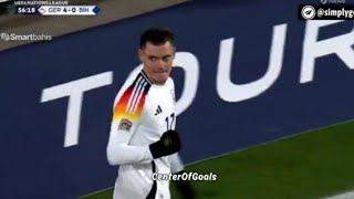 Amazing 🔥 Florian Wirtz Goal Germany Vs Bosnia amp Herzegovina 50 All Goals Analysis amp Highlights [upl. by Nylekcaj]