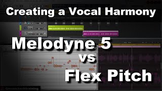 Melodyne vs Flex Pitch  Creating a Vocal Harmony  Logic Pro X [upl. by Llertnor137]