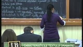 TeleBAC Romana  Caraxteristicile textului dramatic by Georgeta Popescu [upl. by Ahsoet]