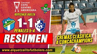 Comunicaciones 1 vs Cartaginés 1  PENALES 54 Repechaje Vuelta Copa Centroamericana RESUMEN [upl. by Lennad680]