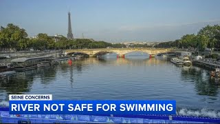 Seine River not safe for Paris Olympics triathlon water tests show [upl. by Beitch770]