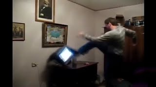 Angry gamers destroying PC compilation [upl. by Alsi]