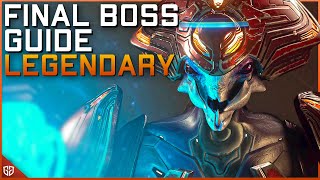 How to Defeat Halo Infinite Final Boss  Legendary Difficulty [upl. by Neelia]