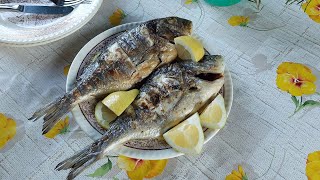 Orada na gradele Sea bream on gradele [upl. by Janos525]