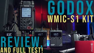 GODOX WMicS1 kit2 UHF Wireless Microphone Review  Manual and FULL TEST [upl. by Vaclav]