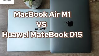 MacBook Air M1 VS Huawei MateBook D15 OPINION Y RESEÑA huaweimatebookd15 macbookair [upl. by Avlem]