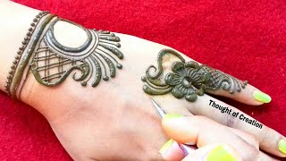 Latest Unique Mehndi Design for Backhands Thought of Creation [upl. by Gilberto883]