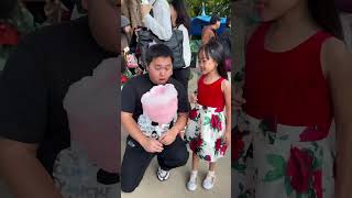 Cotton candy prank on dad 😱🤣👧🏻❤️🥰✅🌈🚀 [upl. by Namaj]