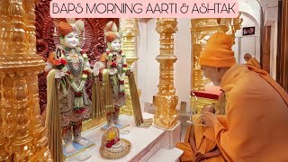 BAPS Morning Aarti amp Ashtak  આરતી અને અષ્ટક SHRI SWAMINARAYAN AARTI amp ASHTAK [upl. by Lyall]