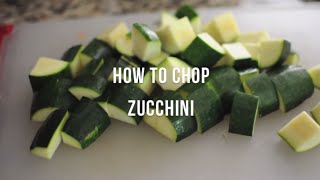 How to Chop Zucchini  cooksmarts [upl. by Kreiner926]