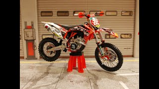 KTM 350 SXF 2011 No 222 Antonio Cairoli made by Automaxx in scale 112 diecast dirt bike [upl. by Nojed60]