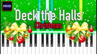 Deck the Halls  Piano Tutorial  Christmas Songs [upl. by Krisha]