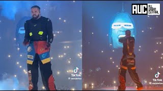 Drake Has Fake Shootout With Giant Travis Scott Puppet During Show FANS GO WILD [upl. by Araihc]