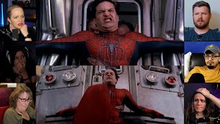 Spider Man saves Train  Spider Man 2  Reaction Mashup  spiderman [upl. by Alamac]