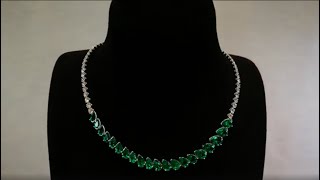 Old World Muzo Colombian Emerald Necklace at 1048 carats by Kat Florence KF08027 [upl. by Rose]