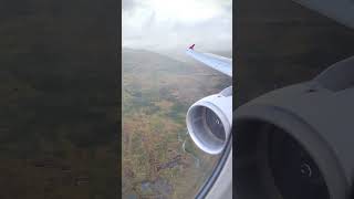 Flying in the clouds And landing in Tromsø Norway [upl. by Crawley]