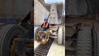 This girl from China is carrying a huge bridge in a truck trolley [upl. by Wareing]