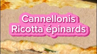 Cannellonis ricotta épinards [upl. by Adnicul]